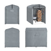 SoBuy KLS11-DG Garaje para moto y bicicletas Caseta Jardin Exterior 120x176x163 cm Gris