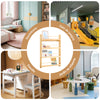 Preventa-SoBuy KMB08-N Librería infantil con 4 Estantes L80cm Natural