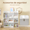 SoBuy KMB120-W Librería Infantil Estantería para libros y Juguetes con 9 Compartimientos Blanco 95x34x105 cm