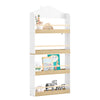 SoBuy KMB121-WN Librería infantil con 4 Estantes L130,5 cm Blanco y Natura