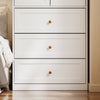 SoBuy KSB04-W Armario Ropero Blanco con 2 Puertas y 3 Cajones Mueble Auxiliar Pequeño con Luz LED