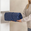 SoBuy OGS32-II-L-GR-P01 Colchoneta hinchable de doble capa para 2 personas con bomba de pie integrada – 191x137x22cm