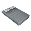 SoBuy OGS32-II-L-HG-P01 Colchón Hinchable para 1 personas con bomba de pie integrada Gris 191x137x22cm