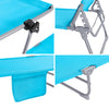 SoBuy OGS48-B Tumbona Plegable con Respaldo Reclinable y Parasol
