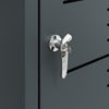 SoBuy OGS63-DG Cobertizo de Basura Puerta cerrable Gris Oscuro 69x80x116 cm