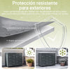 SoBuy OGS64-DG Cobertizo Cubos Basura Exterior Metal 3x240L Antracita, cerradura y soft-close, 134x80x116 cm