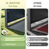 SoBuy OGS64-DG Cobertizo Cubos Basura Exterior Metal 3x240L Antracita, cerradura y soft-close, 134x80x116 cm