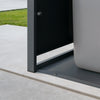 SoBuy OGS64-N Armario para cubos de reciclaje con efecto madera Gris Oscuro 134x80x116 cm