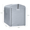 SoBuy SDA11-SIL Lona de substituição para abrigo de jardim exterior SoBuy KLS11 120x176x163 cm
