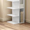 SoBuy STR14-W Estantería de pared de madera blanca mate Librería estrecha con 7 baldas